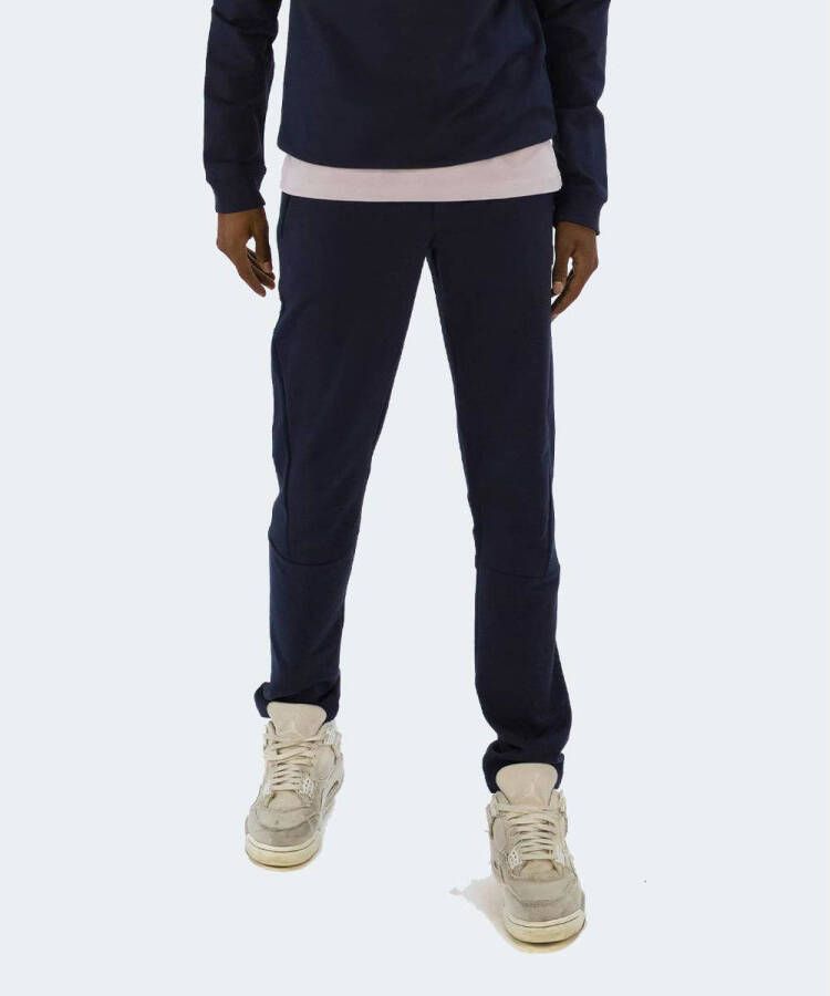 Bellaire slim fit broek donkerblauw Jongens Sweat 122 128