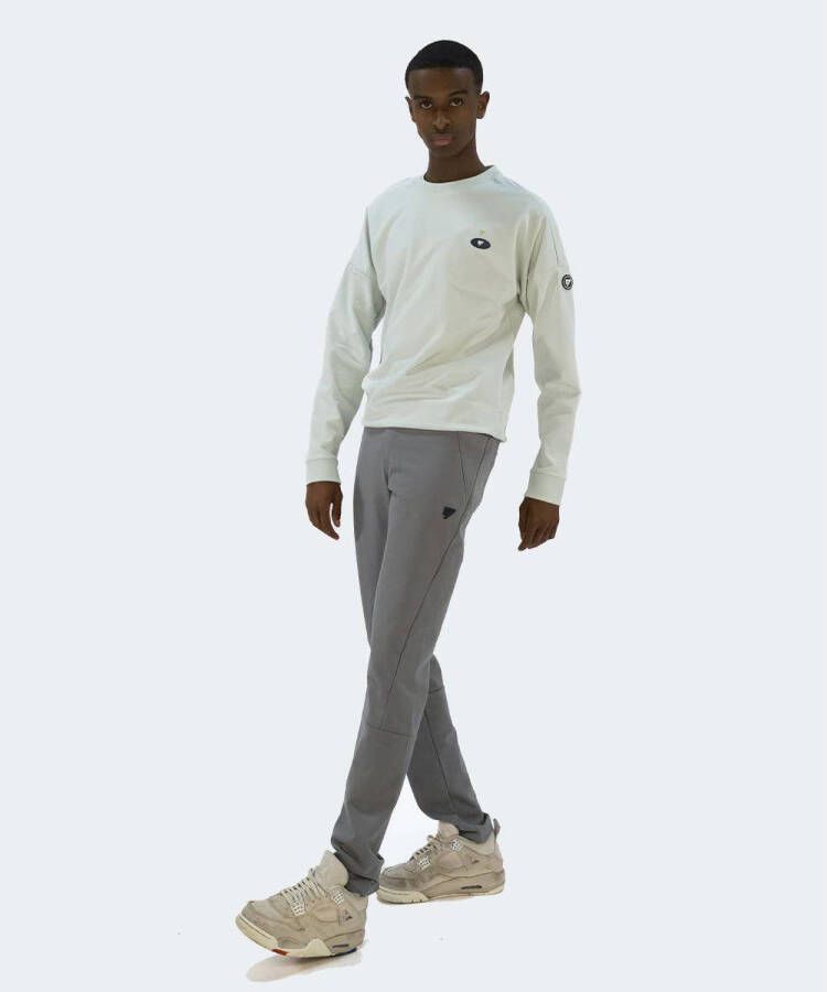 Bellaire slim fit broek grijsgroen Jongens Sweat 122 128