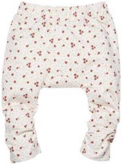 BESS baby regular fit legging met all over print wit rood Meisjes Sweat 50