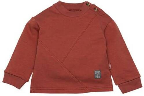 BESS baby sweater rood Jongens Stretchkatoen Ronde hals 50