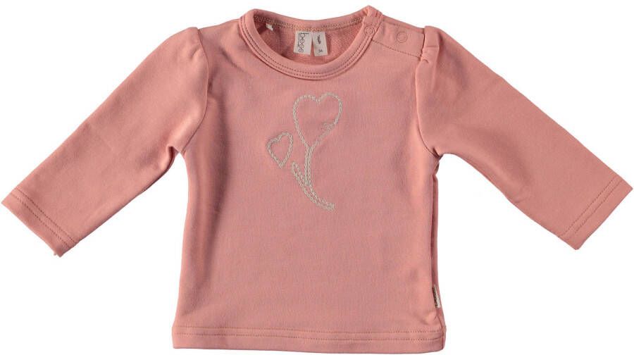 BESS baby longsleeve met printopdruk roze Meisjes Stretchkatoen (duurzaam) Ronde hals 62
