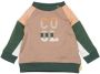 BESS baby sweater zand groen Beige Jongens Stretchkatoen Ronde hals Meerkleurig 50 - Thumbnail 1