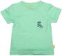 BESS baby T-shirt met tekst groen Jongens Katoen Ronde hals Tekst 80 - Thumbnail 1