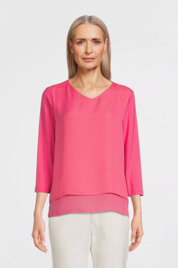Betty Barclay Laagjes Blouse Shirt Pink Dames