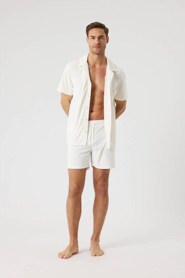 Björn Borg badstof strandshirt ecru - Foto 3