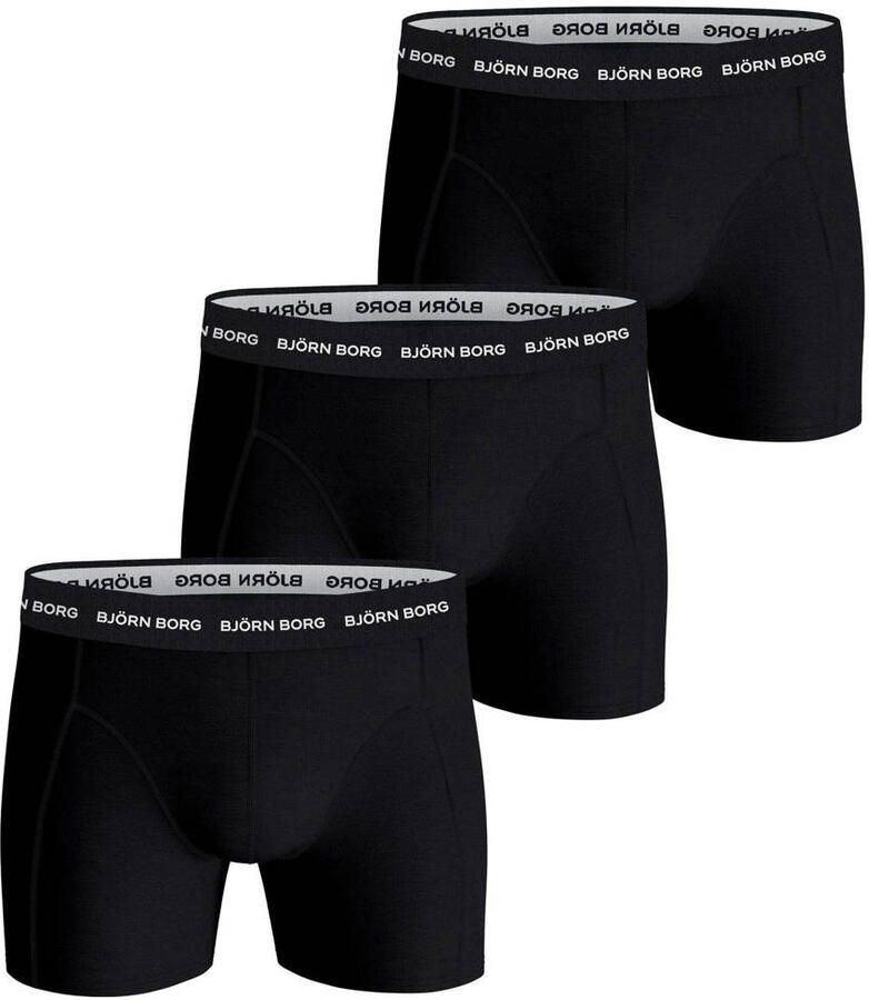 Björn Borg Boxers Cotton Stretch Boxers 3Pack Zwart - Foto 2
