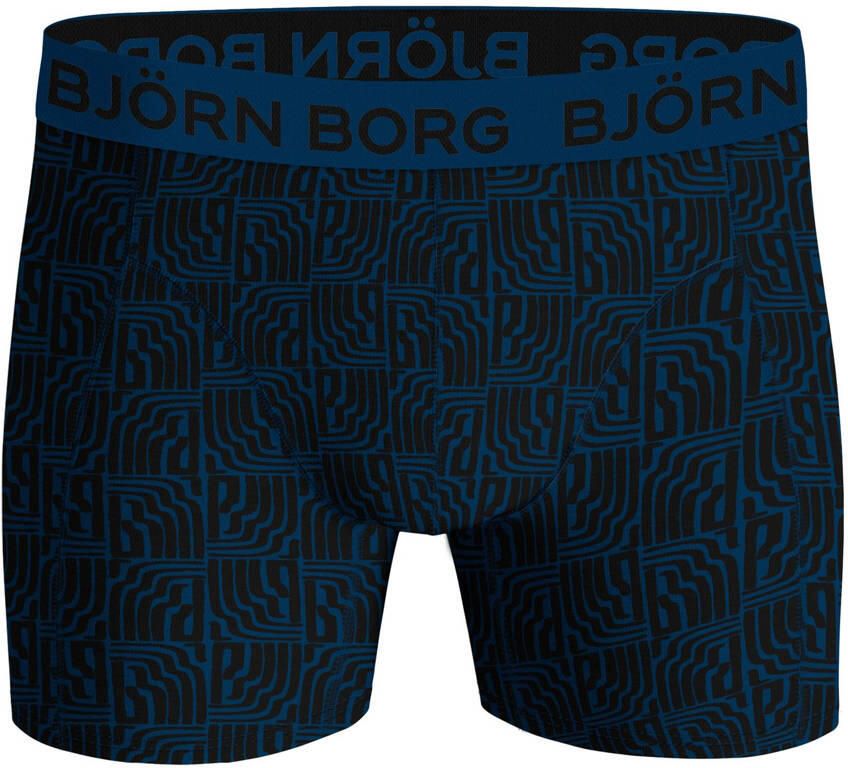 Björn Borg boxershort set van 5 blauw zwart groen - Foto 2