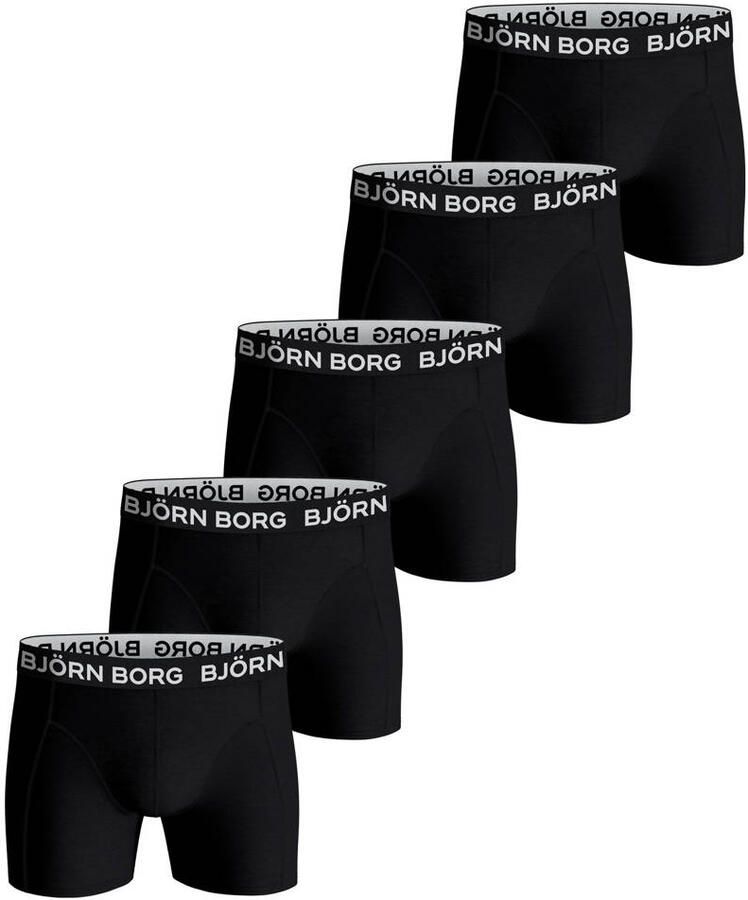 Björn Borg Boxers Cotton Stretch 5-Pack Zwart