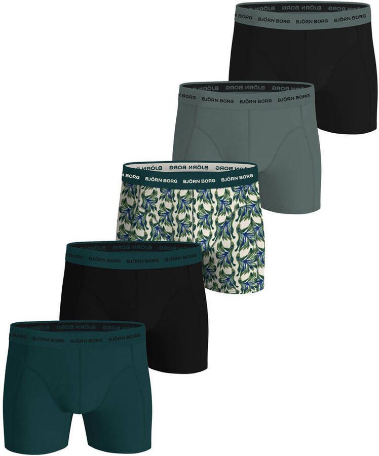 Björn Borg Boxers Cotton Stretch 5-Pack Groen - Foto 2