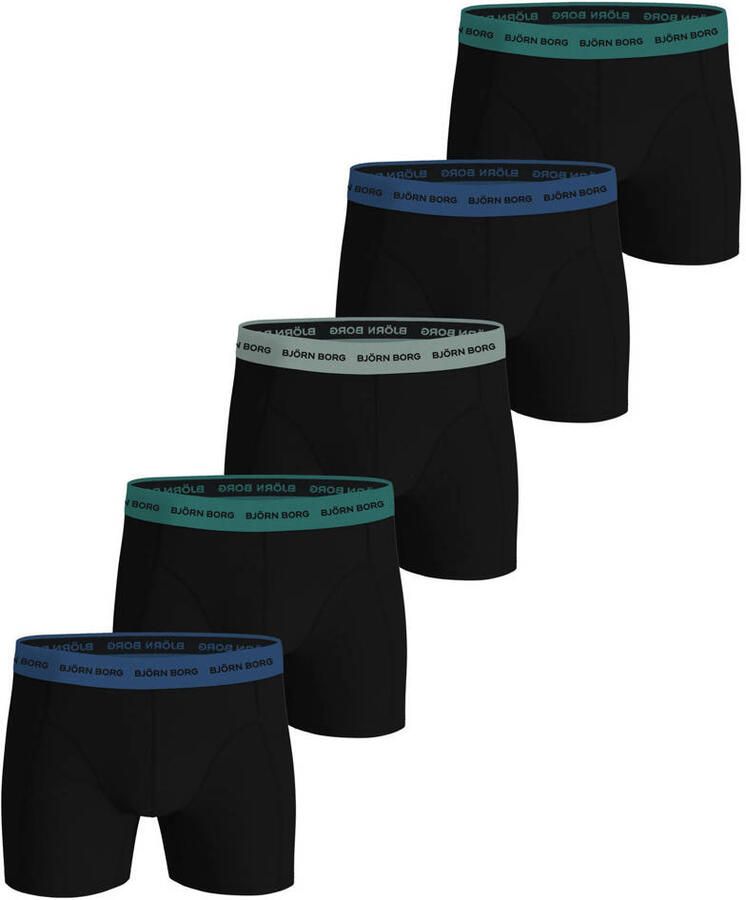 Björn Borg Boxers Cotton Stretch 5-Pack Zwart