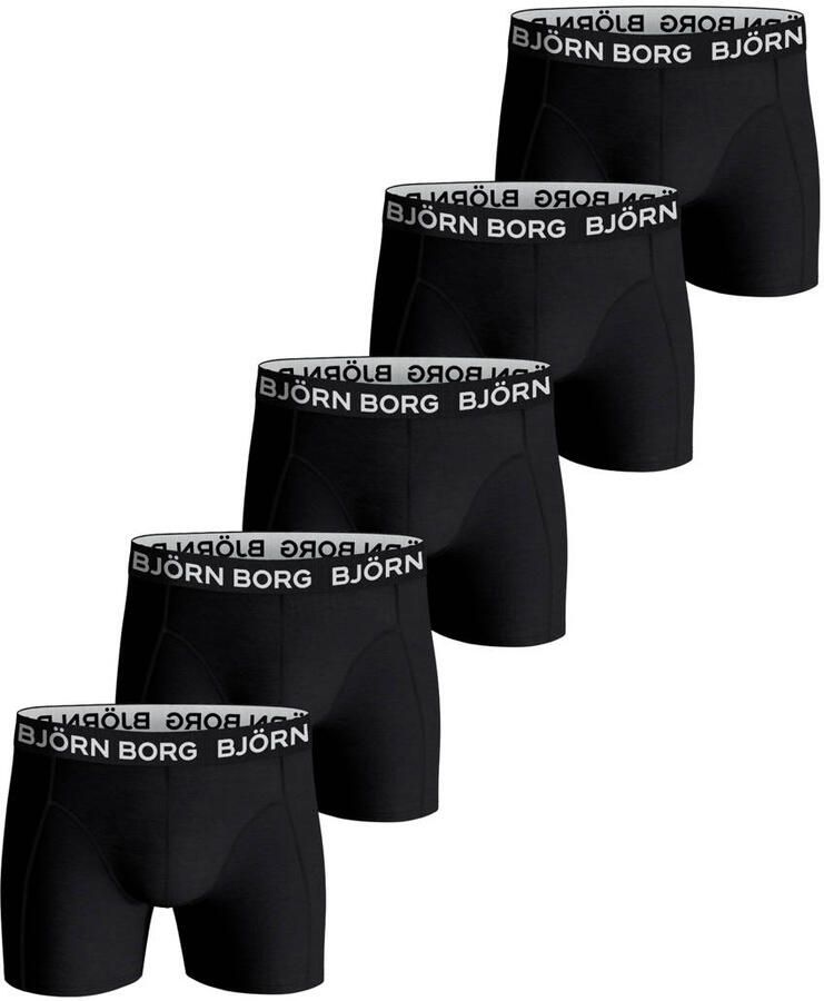 Björn Borg boxershort set van 5 zwart