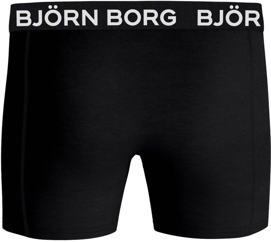 Björn Borg boxershort zwart (set van 3) Jongens Stretchkatoen Effen maat 158-164 - Foto 3