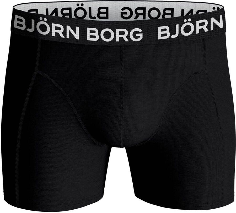 Björn Borg boxershort zwart (set van 3) Jongens Stretchkatoen Effen maat 158-164 - Foto 2