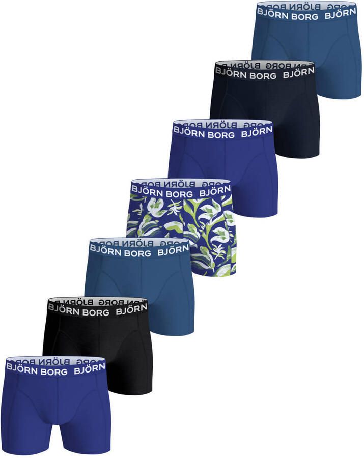 Björn Borg boxershorts blauw donkerblauw (set van 7)