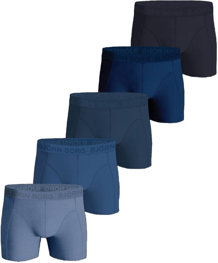 Björn Borg boxershorts blauw grijs (set van 5)