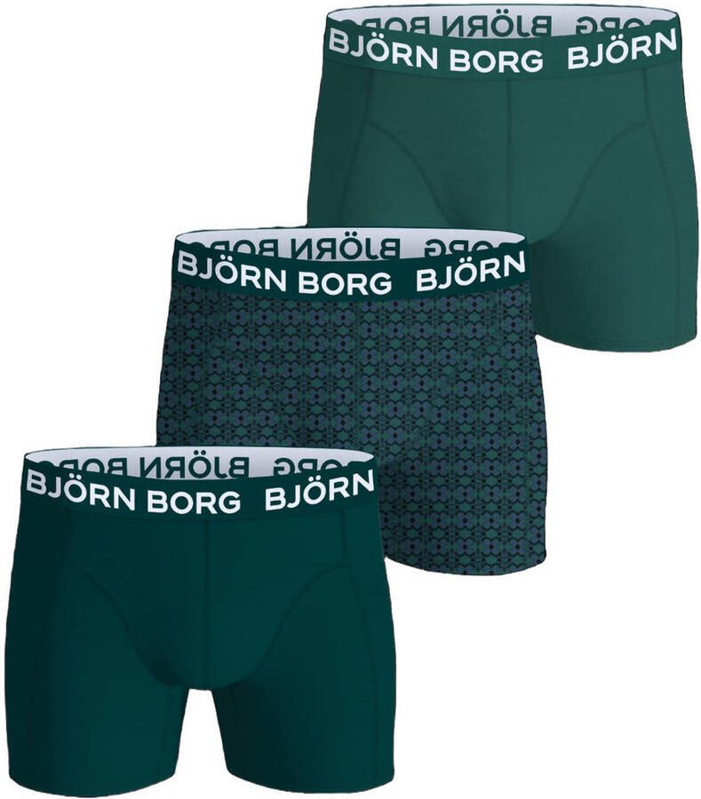 Björn Borg boxershorts groen (set van 3)
