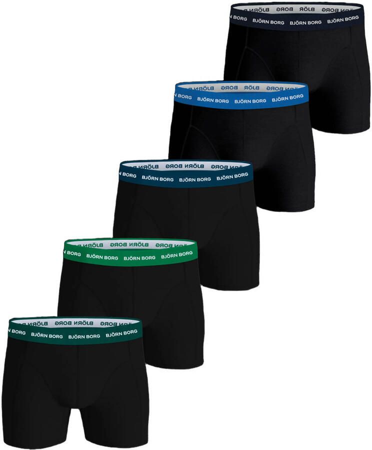 Björn Borg boxershorts zwart (set van 5)