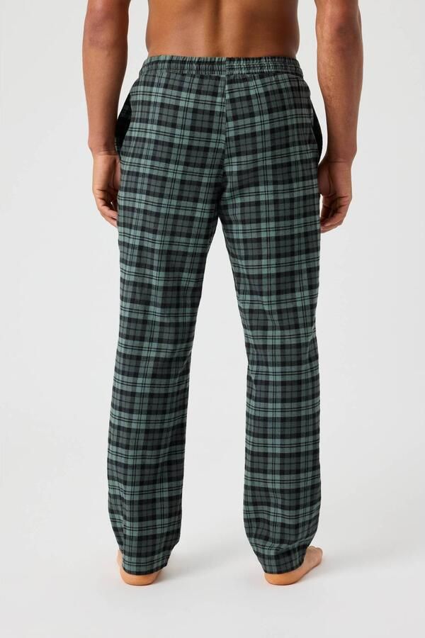 Björn Borg flanel pyjamabroek lichtgroen zwart - Foto 2