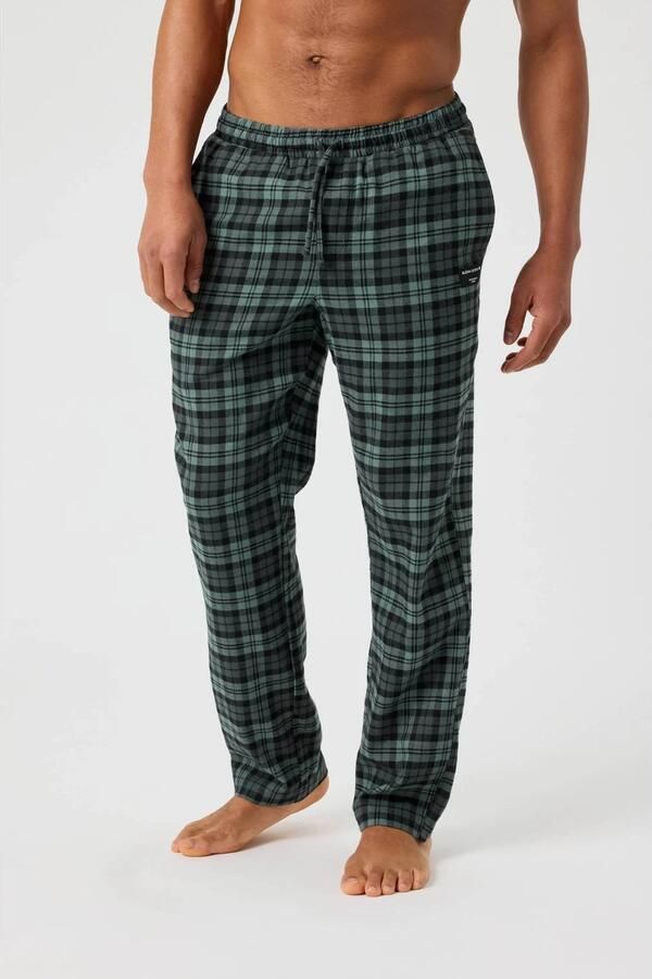 Björn Borg flanel pyjamabroek lichtgroen zwart - Foto 3