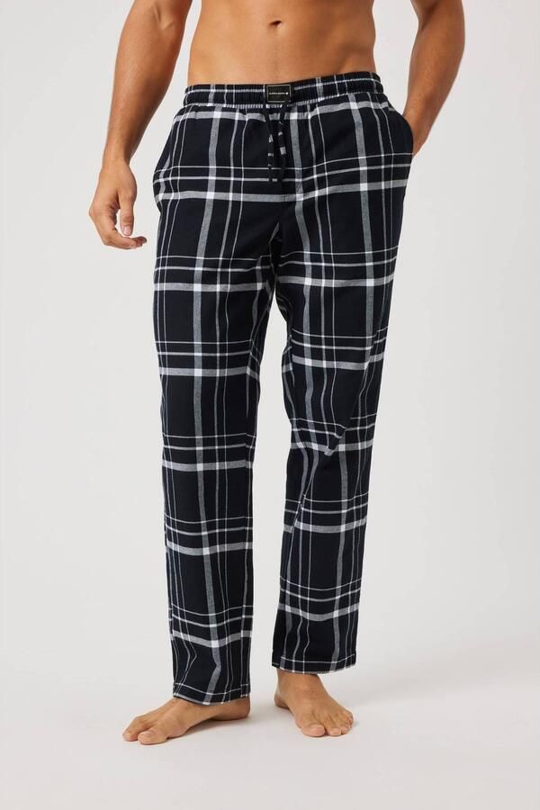 Björn Borg flanel pyjamabroek zwart wit - Foto 3