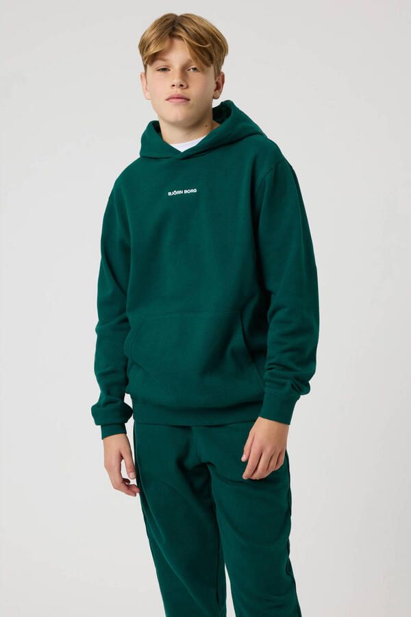 Björn Borg hoodie donkergroen