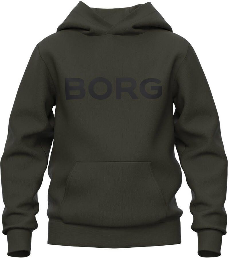 Björn Borg hoodie met logo donkergroen