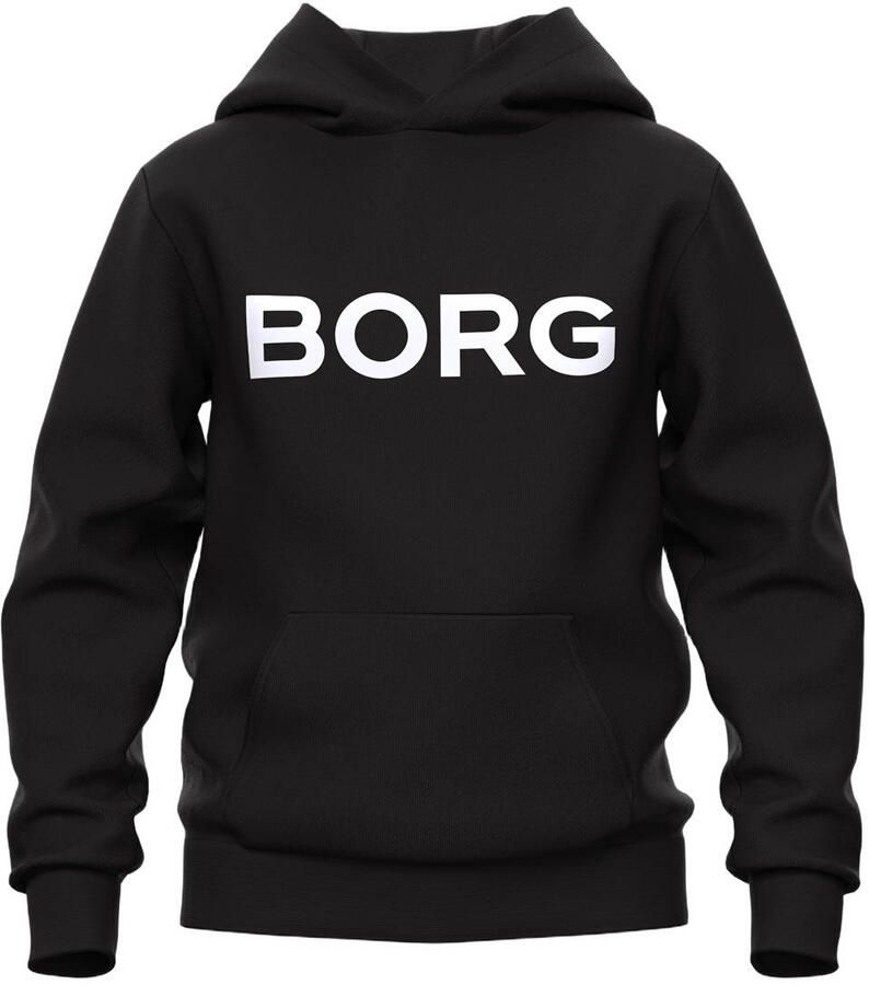 Björn Borg hoodie met logo zwart