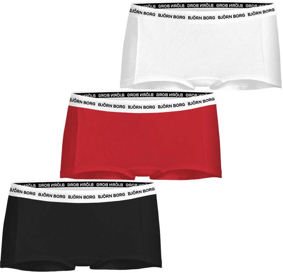 Björn Borg short rood wit zwart