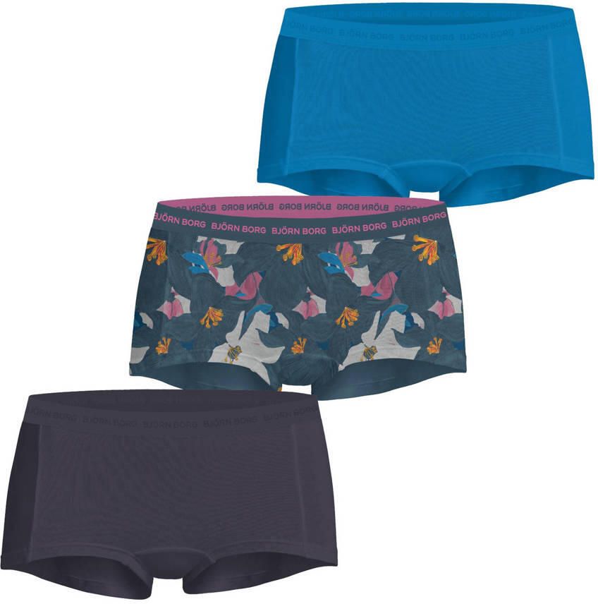 Björn Borg short (set van 3) blauw petrol