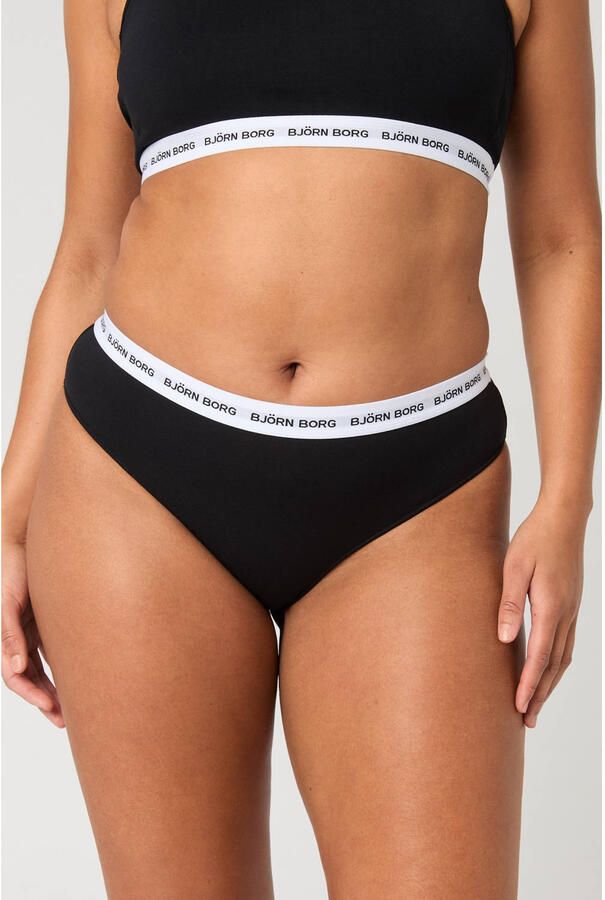 Björn Borg Slips Culotte taille haute femme Logo Brief (x3) - Foto 2