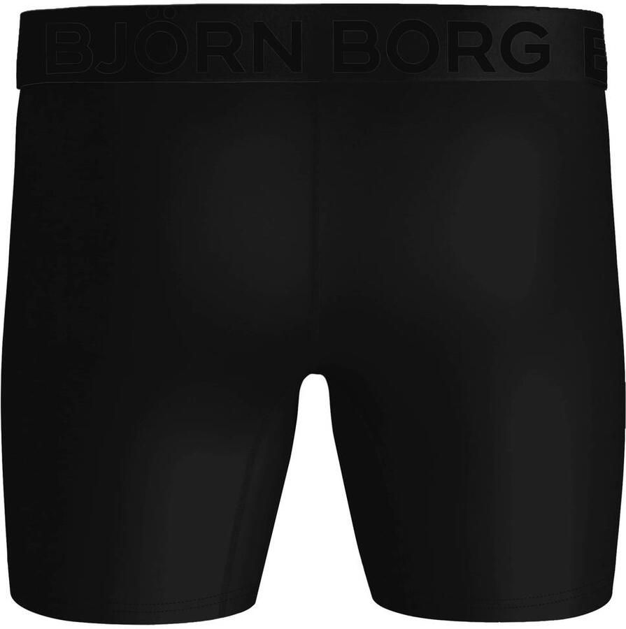 Björn Borg sportboxershort zwart (set van 2) Jongens Polyester Effen maat 134-140 - Foto 2