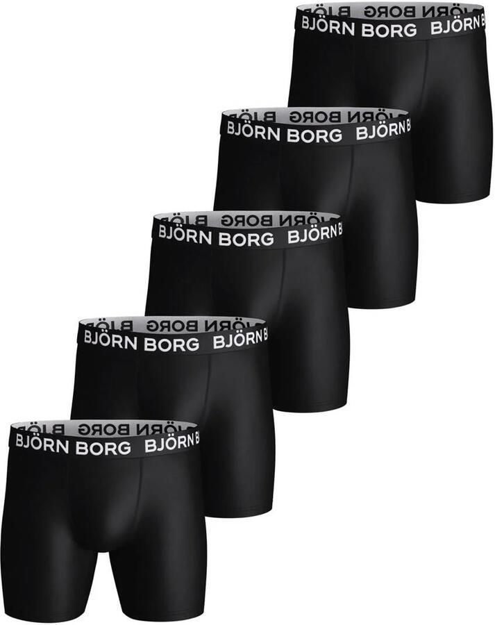 Björn Borg Sports Microfiber Boxershorts Heren (5-pack)