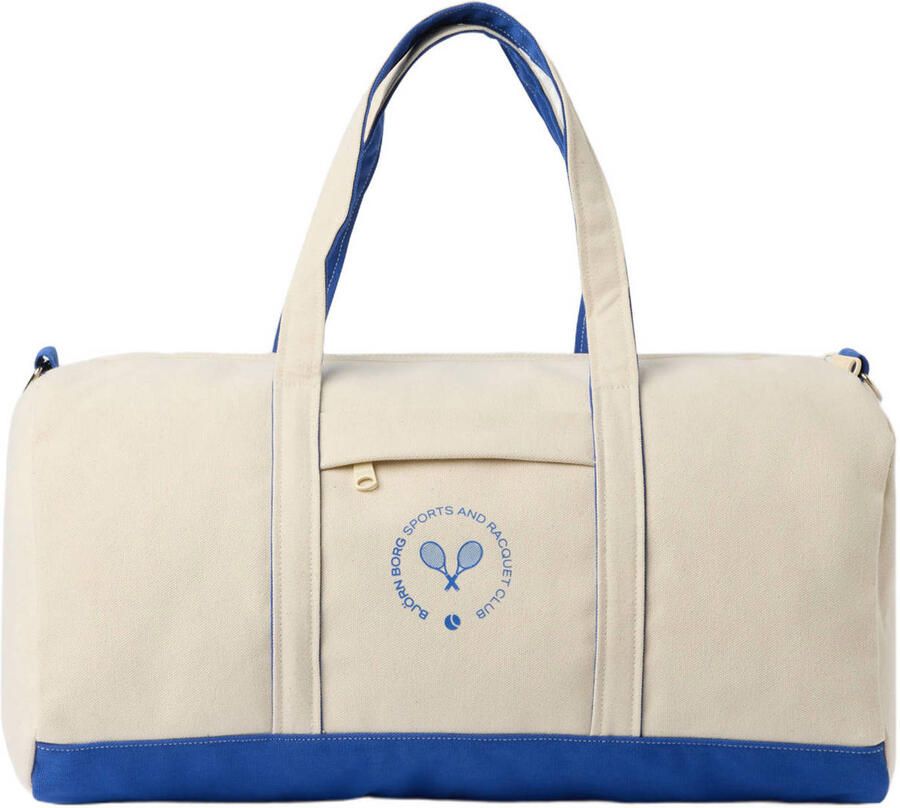 Björn Borg sporttas Ace Canvas 38L beige blauw