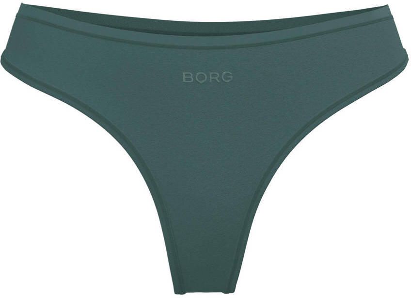 Björn Borg string Soft Touch donkergroen