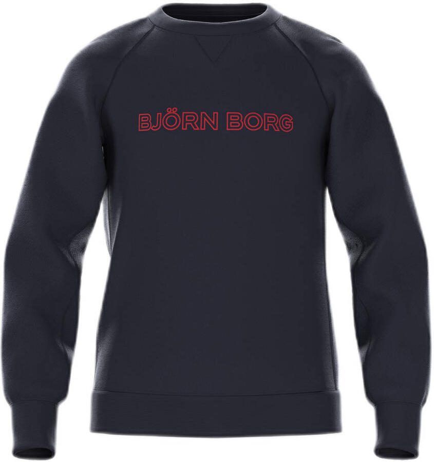 Björn Borg sweater donkerblauw Jongens Katoen Ronde hals Effen - Foto 1