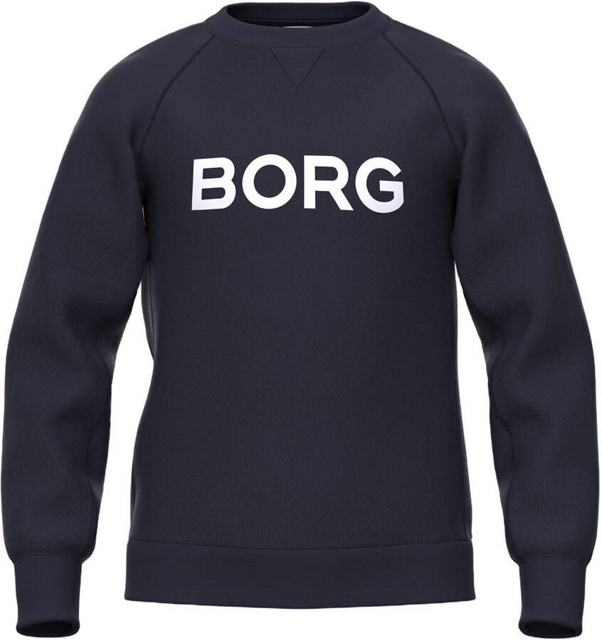 Björn Borg sweater met logo donkerblauw