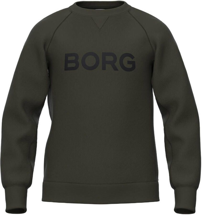 Björn Borg sweater met logo donkergroen