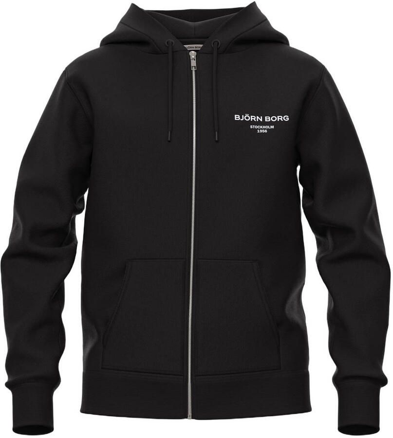 Björn Borg sweatvest met logo zwart