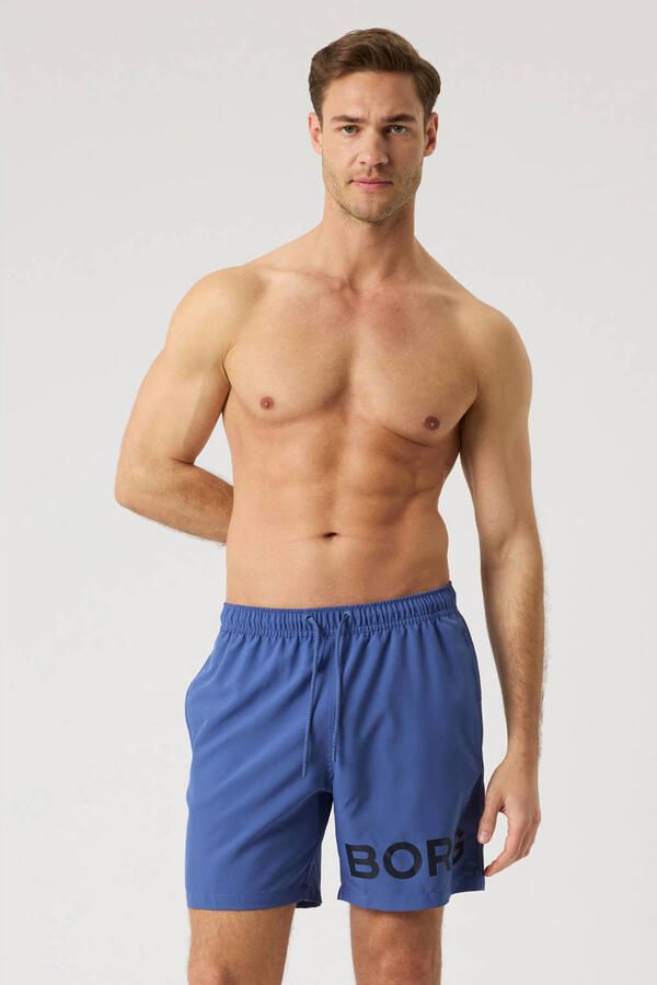Björn Borg zwemshort met logo blauw