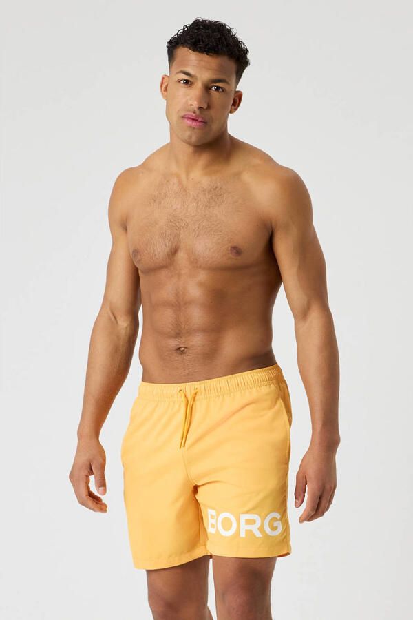 Björn Borg zwemshort met logo geel