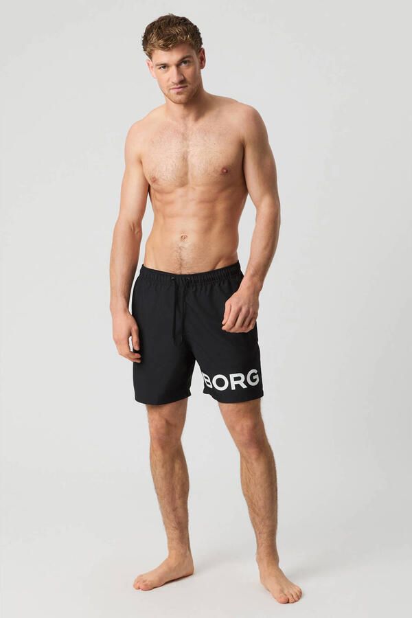 Björn Borg zwemshort met logo zwart