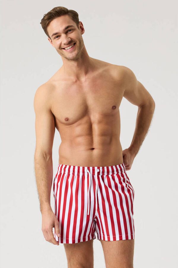 Björn Borg zwemshort rood wit