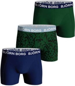 Björn Borg boxershort Core set van 3 groen blauw
