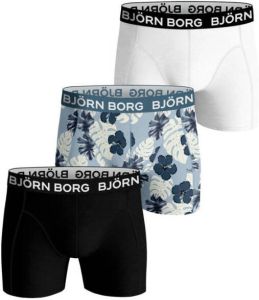 Björn Borg boxershort Core set van 3 zwart blauw wit