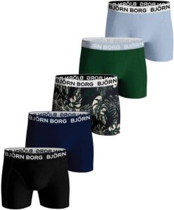 Björn Borg boxershort Core set van 5 blauw groen zwart