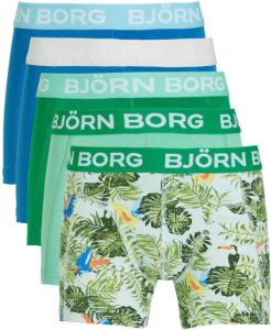 Björn Borg boxershort Core set van 5 groen blauw
