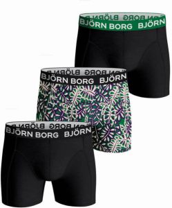 Bjorn Borg Boxers 3-Pack Zwart Print