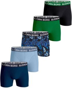 Björn Borg boxershort set van 5 blauw groen zwart