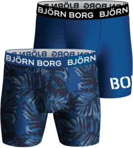 Bjorn Borg Björn Borg Performance Boxershorts 2-Pack Blauw