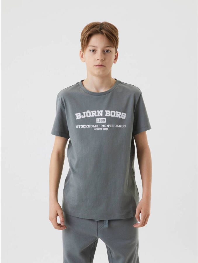 Björn Borg T-shirt met logo grijs